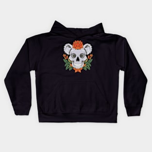 American Traditional Koala Skull tattoo Kids Hoodie